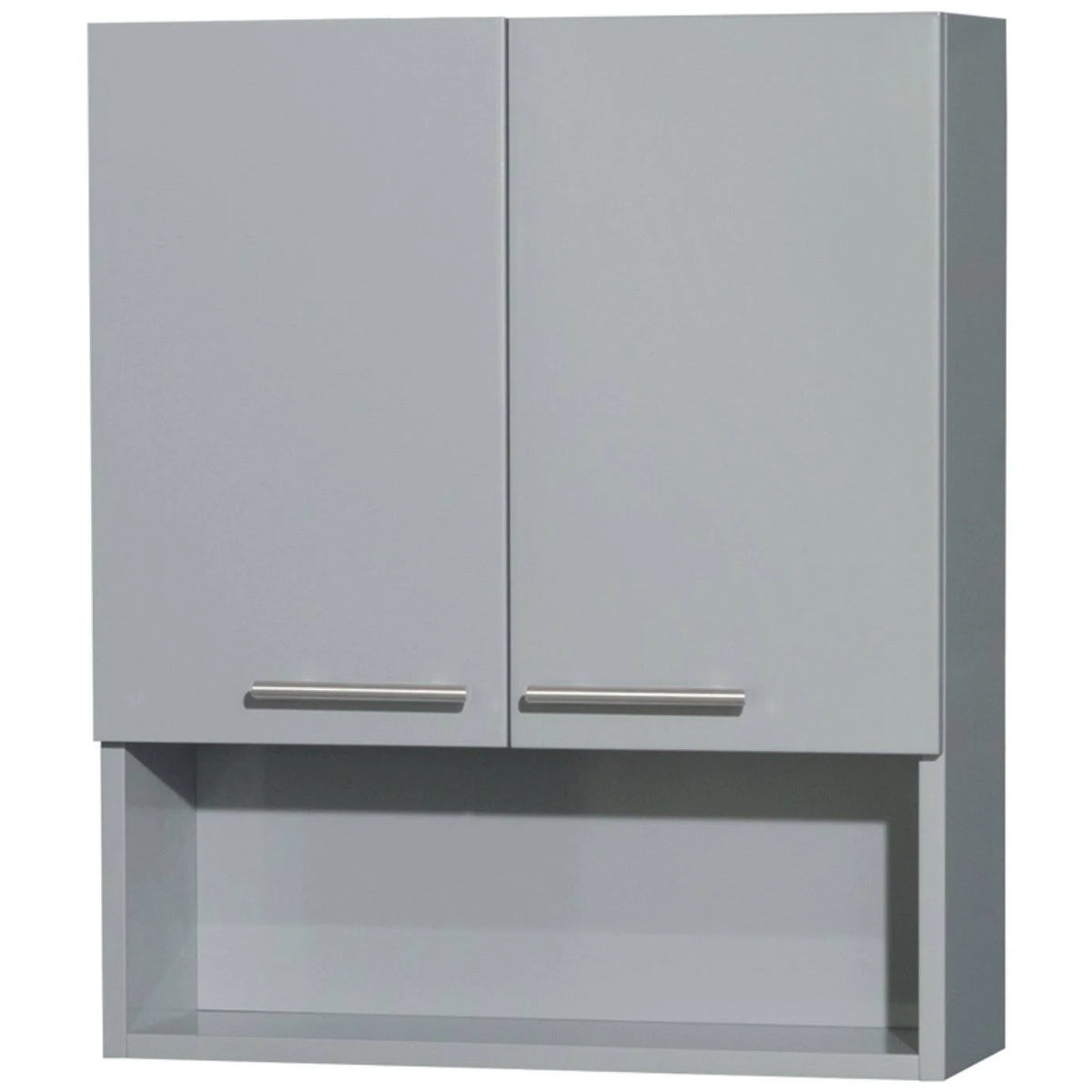 Dove Gray Wall-Mounted Storage Cabinet Q859407