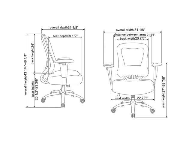 Big and Tall Mesh Back Executive Chair T377