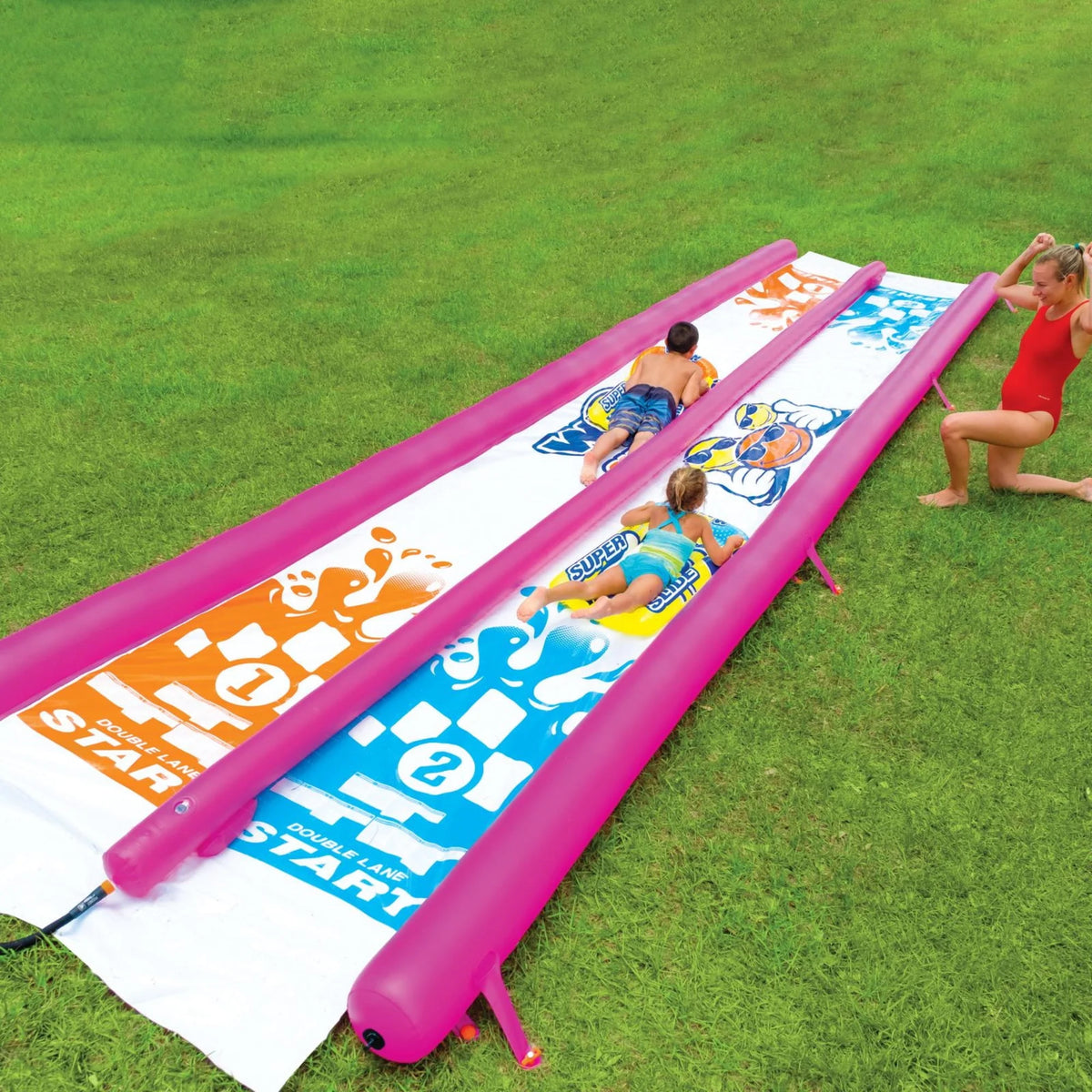 Giant Backyard Double Lane Lawn Slide X926246