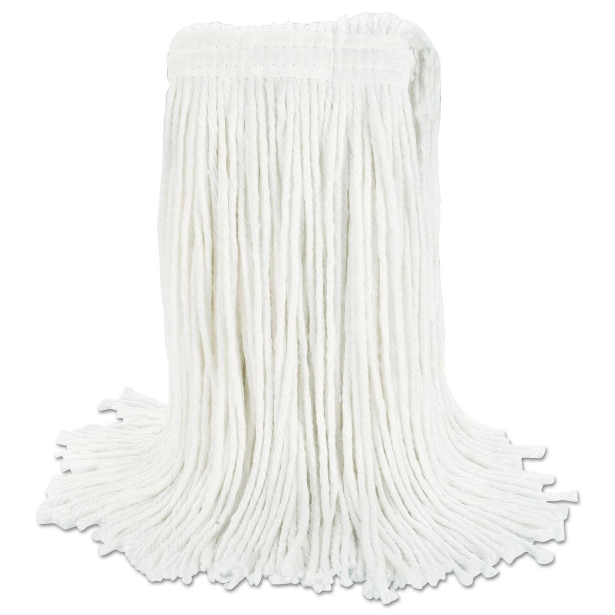 White Rayon Cut-End Wet Mop Head, 12/Carton J624