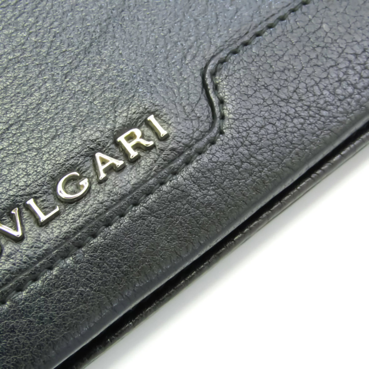 Pre-Owned Black Leather Long Wallet T878877