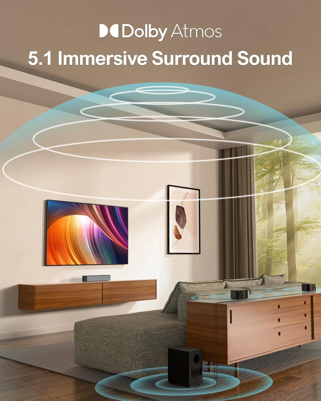 5.1 Sound Bar with Subwoofer C179