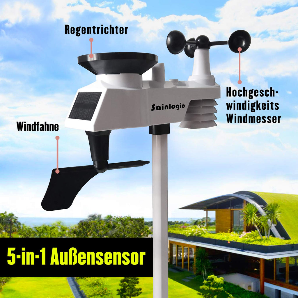 Wireless 5-in-1 Weather Station with Outdoor Sensor H2290