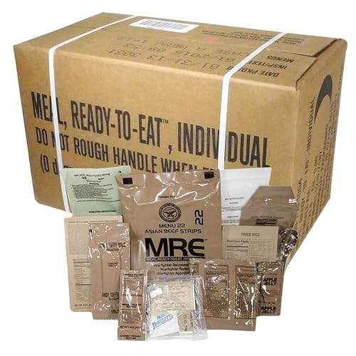 12 Pack MRE with Flameless Heaters and Freeze Dried Meals L60633