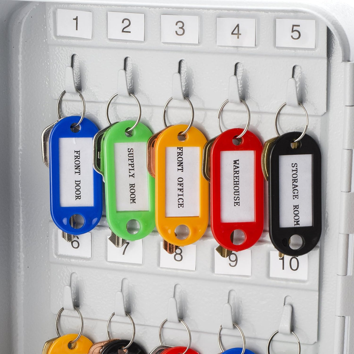 Key Lock 20 Position Key Cabinet Lock Box Grey Pack of 2 C48059