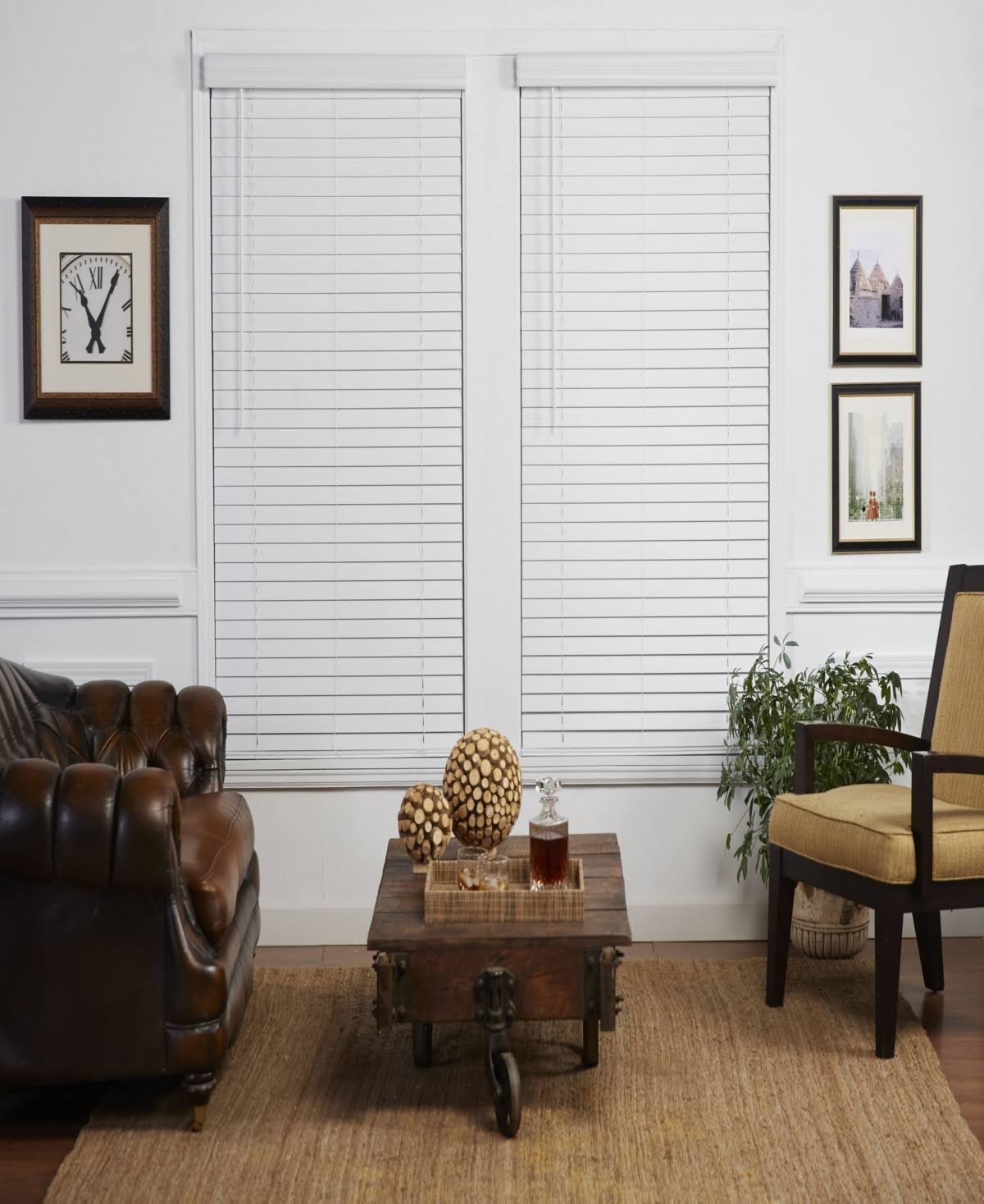 Cordless Faux Wood Venetian Blind O99195