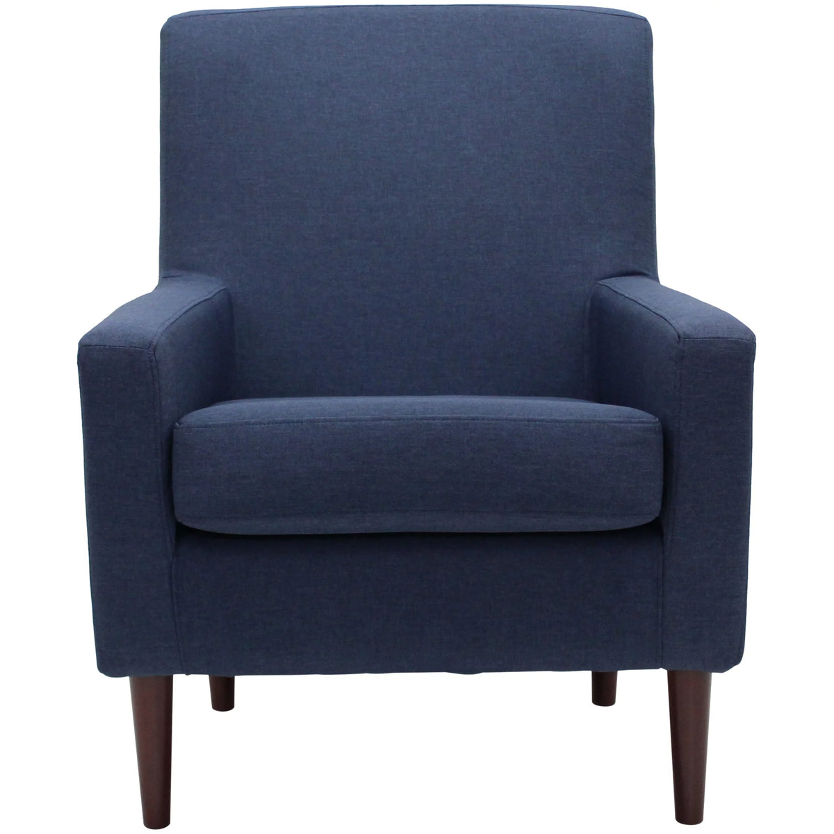 Navy Polyester Fabric Arm Chair P363