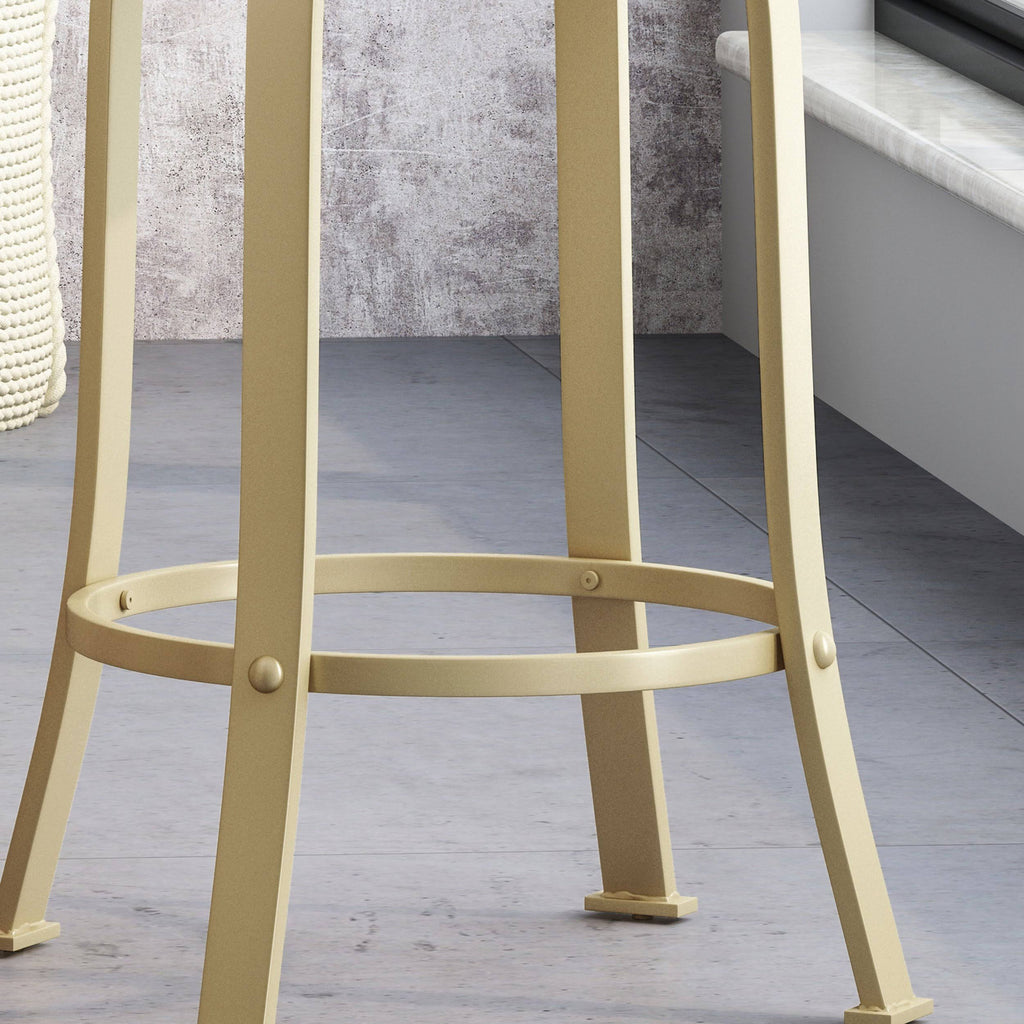 Black Swiveling Counter Stool Set of 2 Z1744