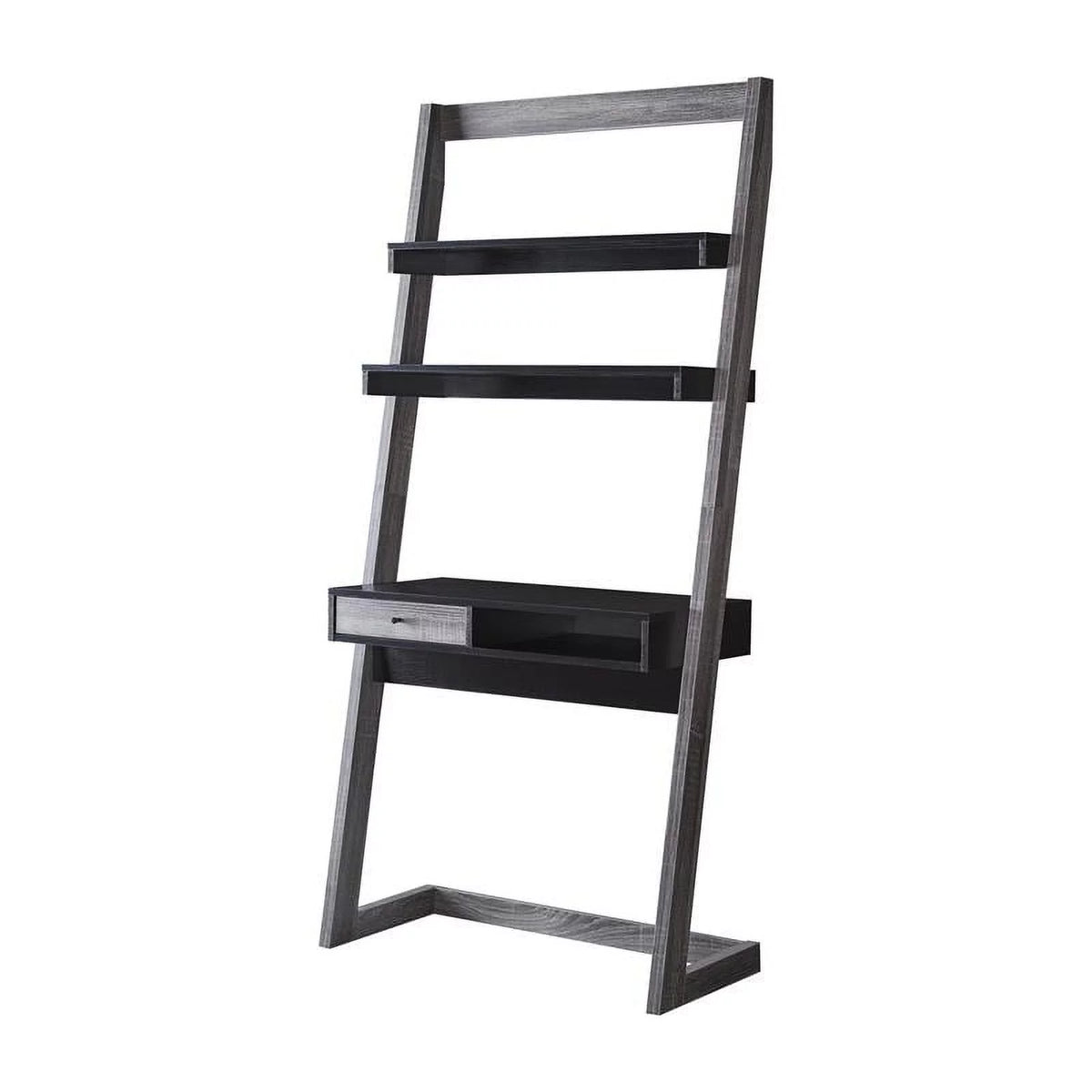 Modern Wood Writing Desk with Shelves G157