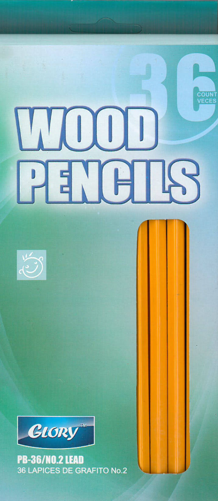 Wood Pencils, 36ct, Unsharpened, Case Pack of 48 Y925