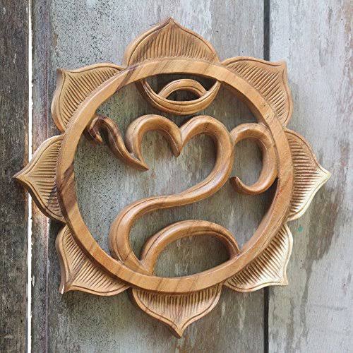 Brown Wood Relief Panel Wall Decor D831