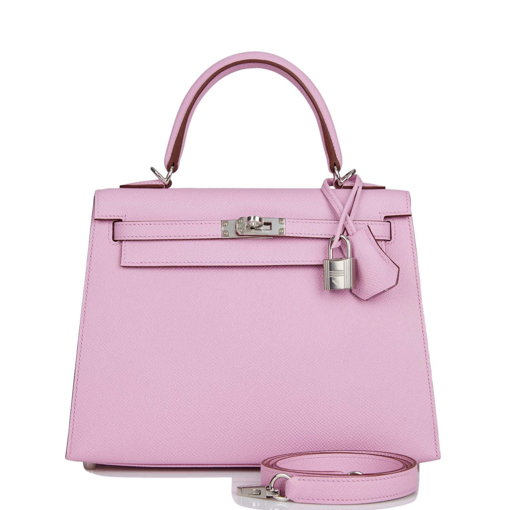 Mauve Sylvestre Epsom Palladium Hardware Handbag B9511