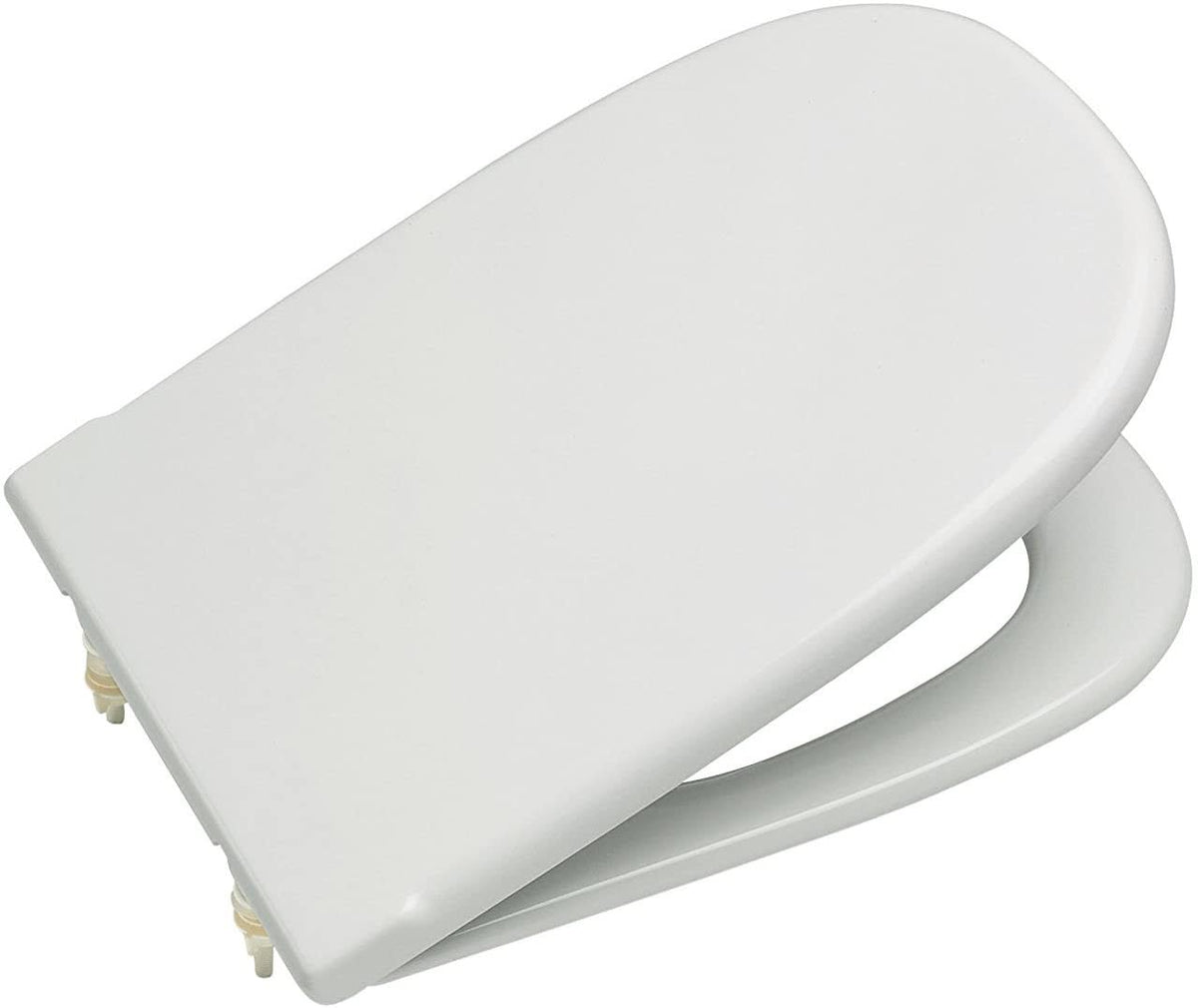 White Replacement WC Toilet Seat with Standard Bar Hinge N74486