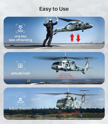 Military RC Helicopter with LED Light K844