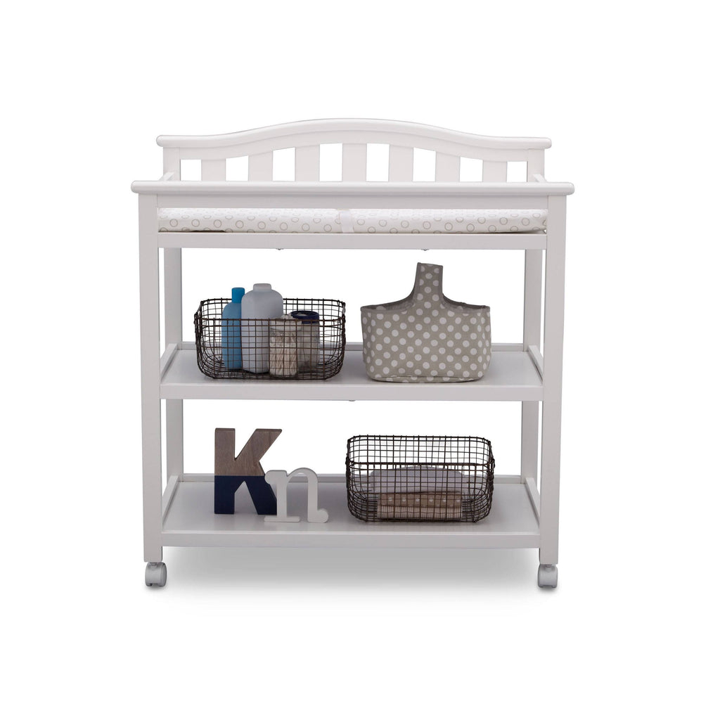 White Changing Table with Casters S73592