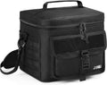 Black Insulated Tactical Lunch Bag with Shoulder Strap H127508