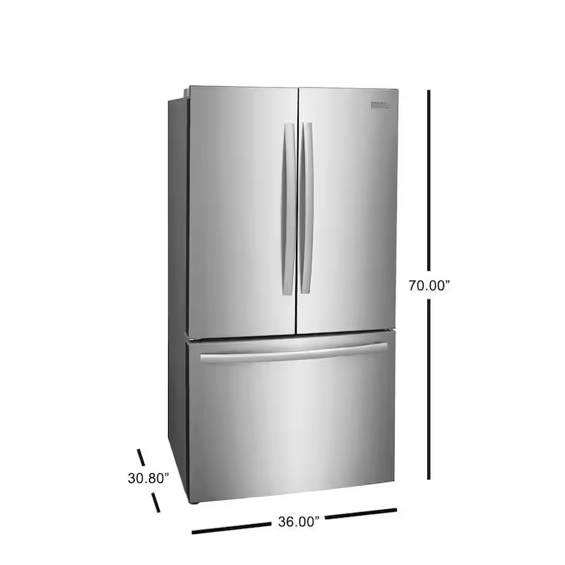 23.3 cu. ft. Counter-Depth French Door Stainless Steel Refrigerator E677