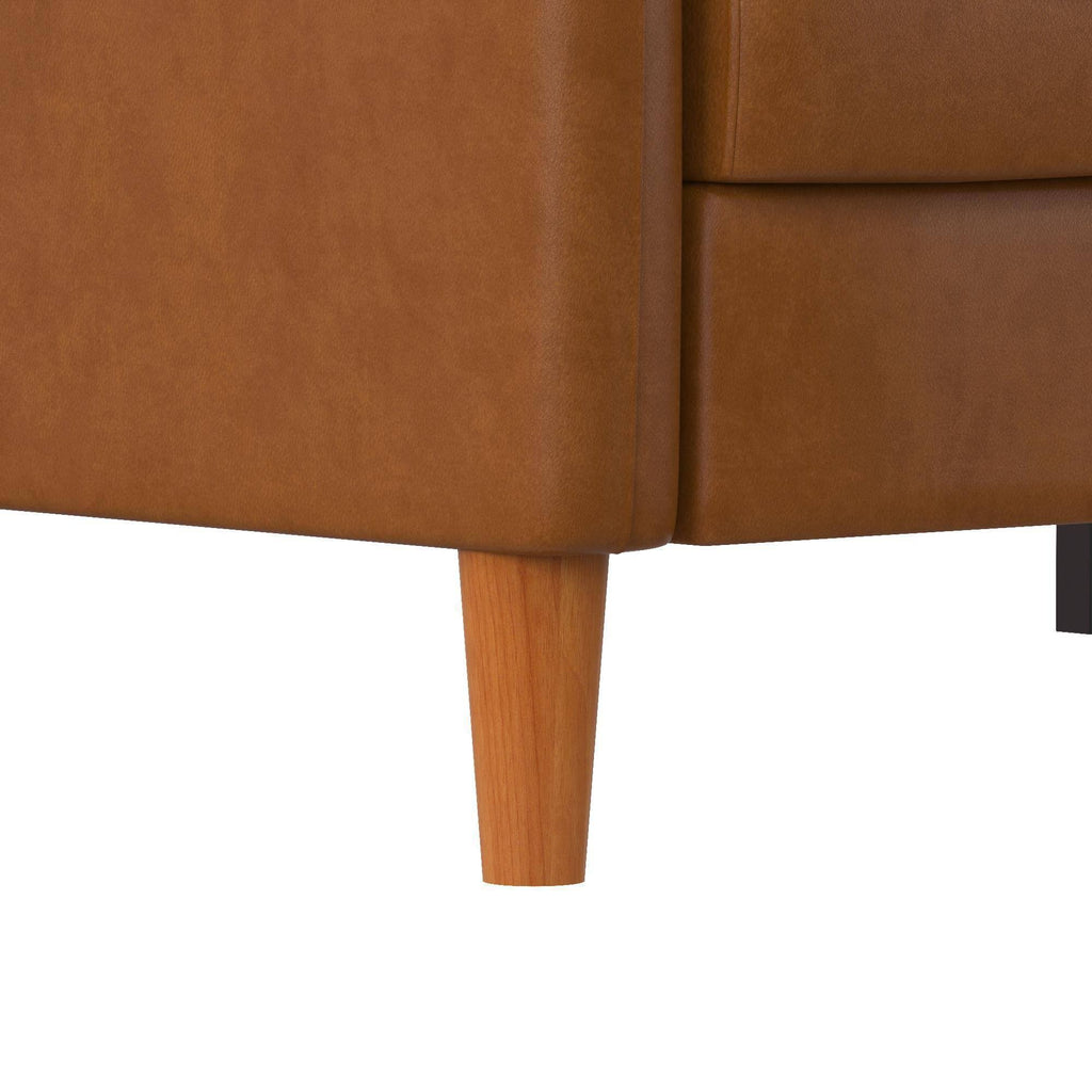 Camel Faux Leather Futon Z8401