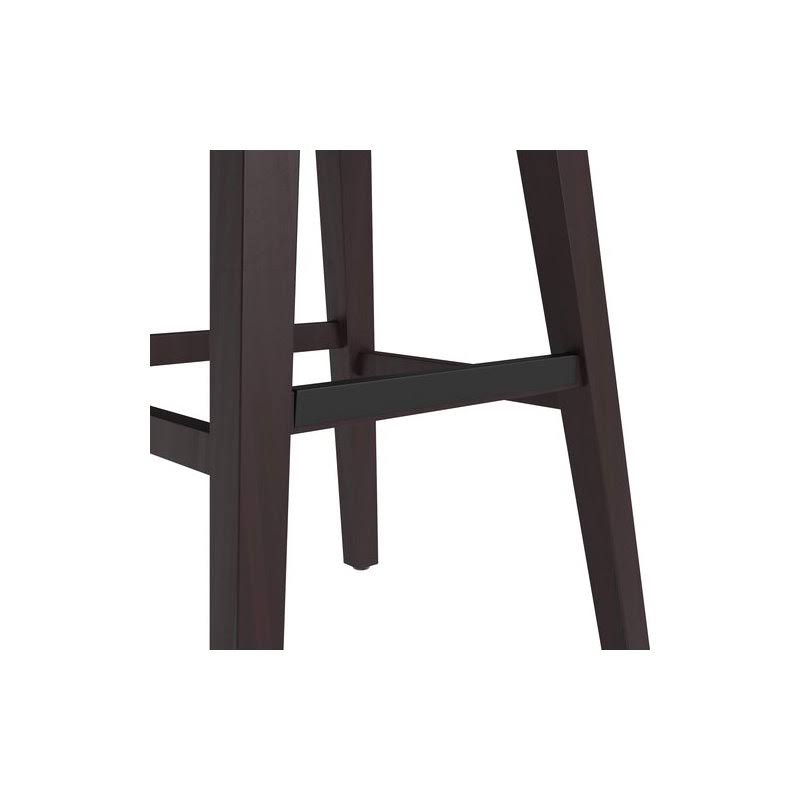 Wood Counter Table Set with 2 Counter Stools in Light Gray U1332
