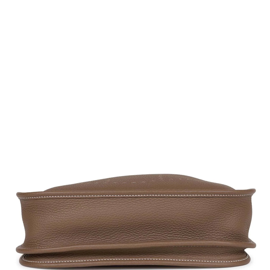 Etoupe Clemence Leather Bag M87699