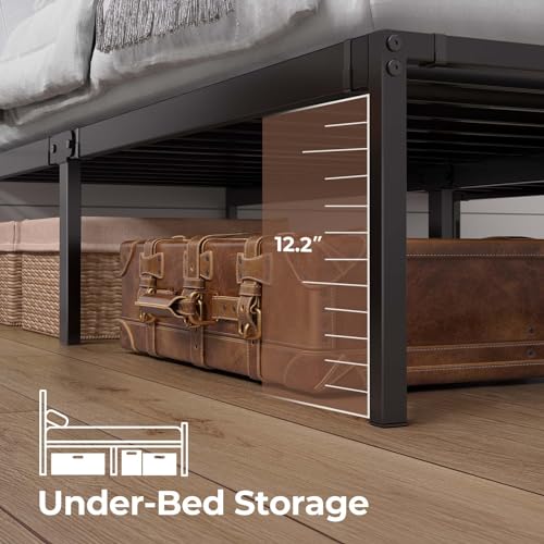 Full Bed Frame with USB Charging Station and LED Lights Y69630