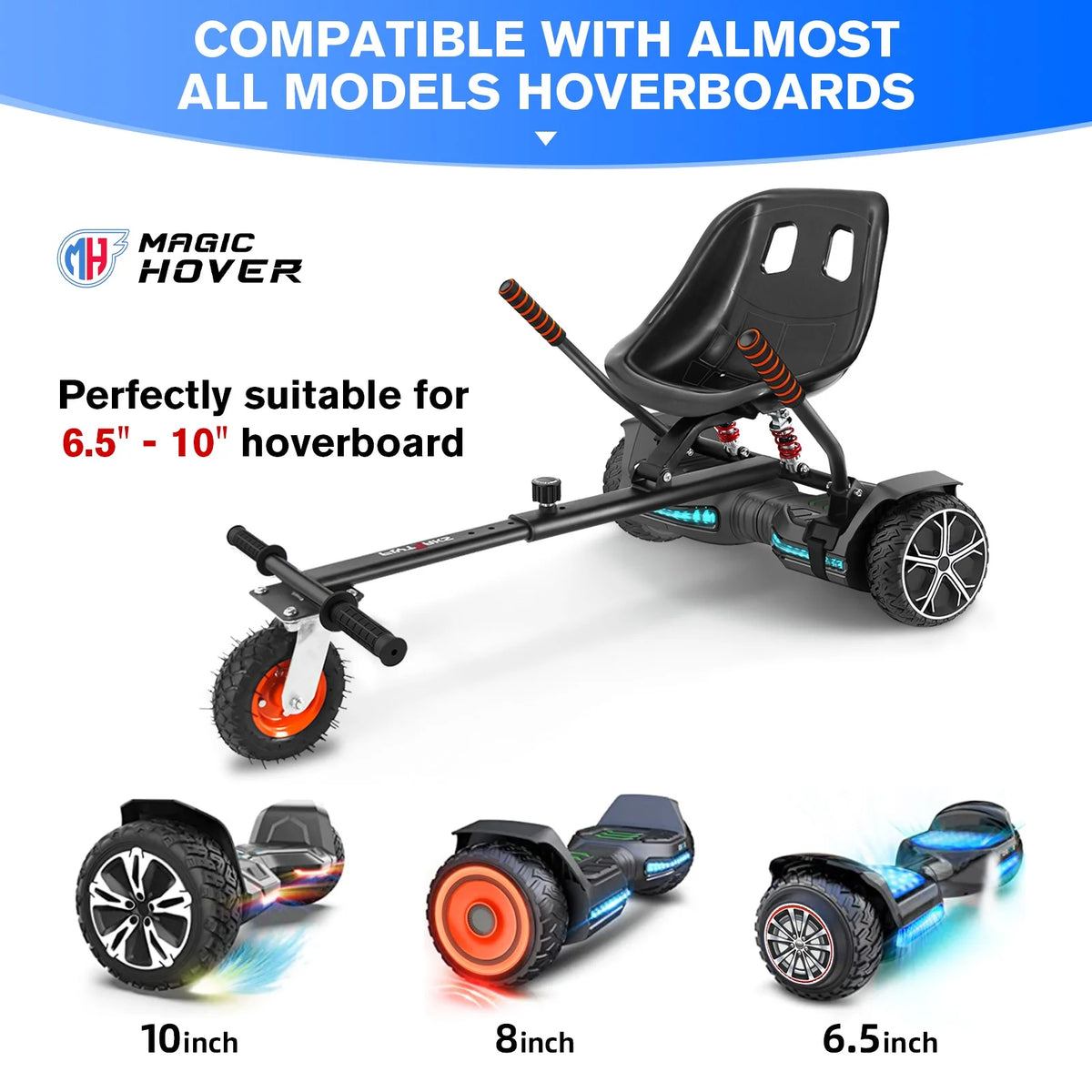 Hoverboard with Seat Attachment, Balancing Scooter N668018
