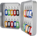 Key Lock 20 Position Key Cabinet Lock Box Grey Pack of 2 C48059