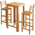 3PC Wooden Bar Table with Chairs V5981