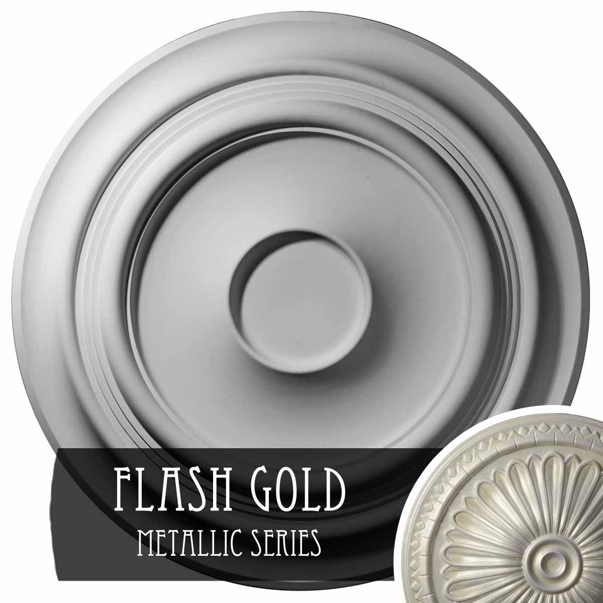 Hand-Painted Flash Gold Ceiling Medallion L38084