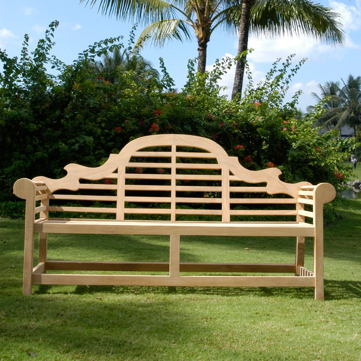 Teak Wood Double Outdoor Bench J8710
