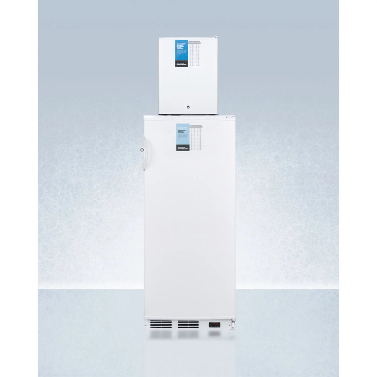 10.1 cu.ft. Auto Defrost Refrigerator and Compact Manual Defrost Freezer T575