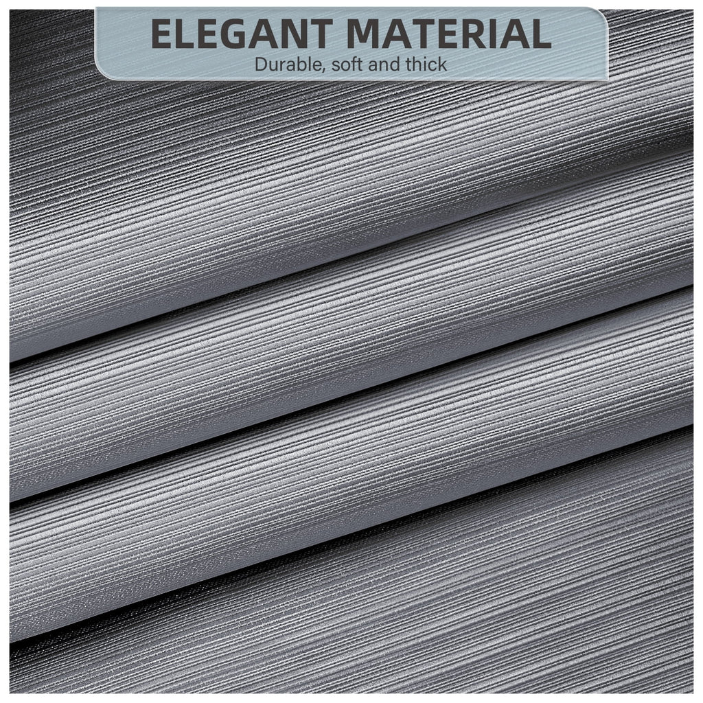 90% Blackout Curtains Set of 2 Panels, Light Gray, 52 x 84 inch C91312