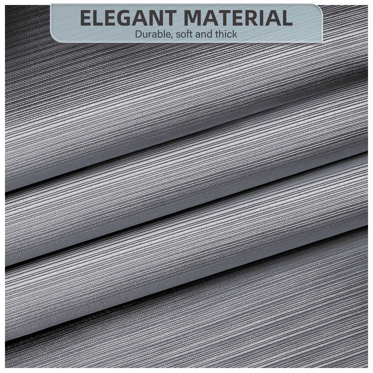 90% Blackout Curtains Set of 2 Panels, Light Gray, 52 x 84 inch C91312