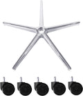 28 Inch Metal Chair Base Replacement with 5 Casters F384721