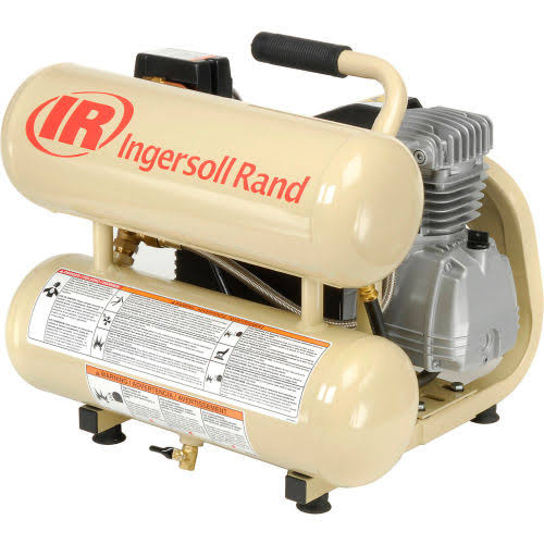 Portable Electric Air Compressor, 4 Gallon, Twin Stack B739