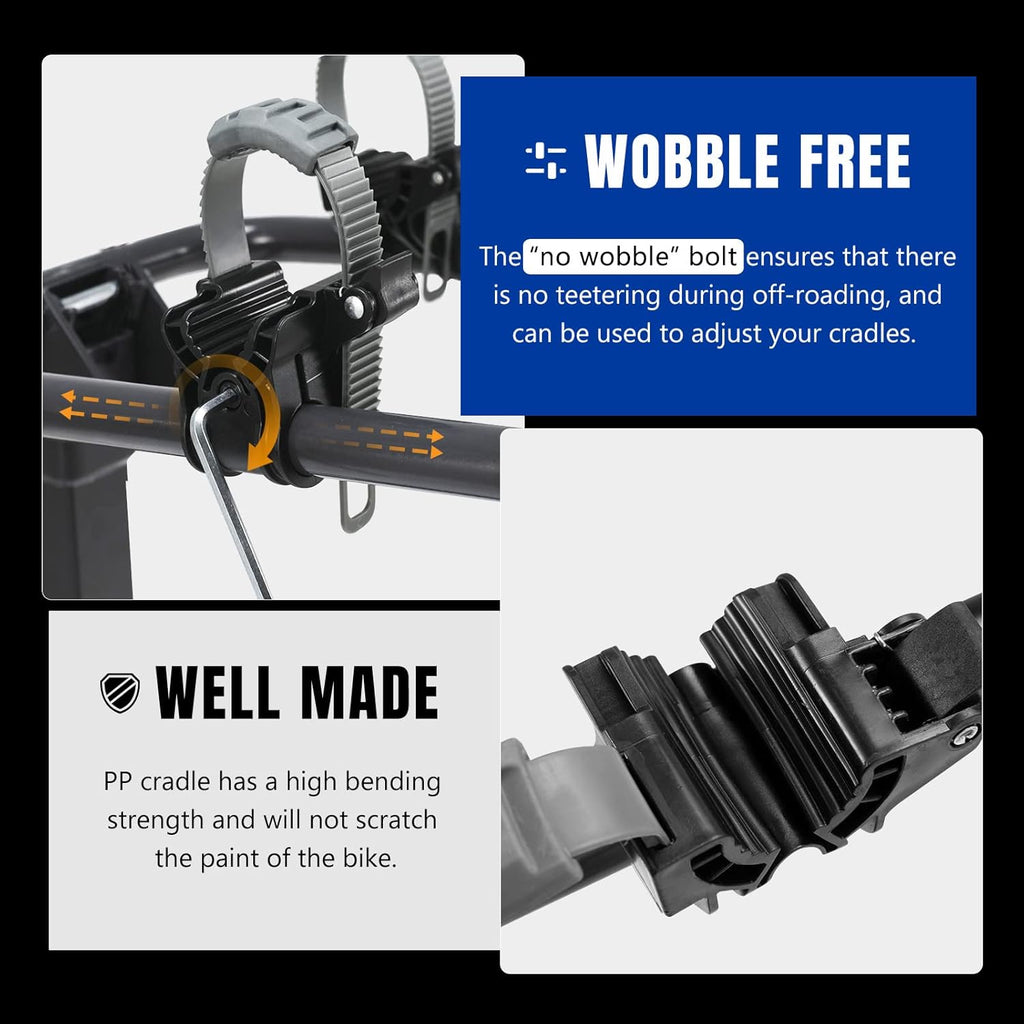 2-Bike Hitch Mount Carrier Rack D45566