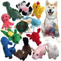 Squeaky Plush Dog Toy Pack 12 D2128