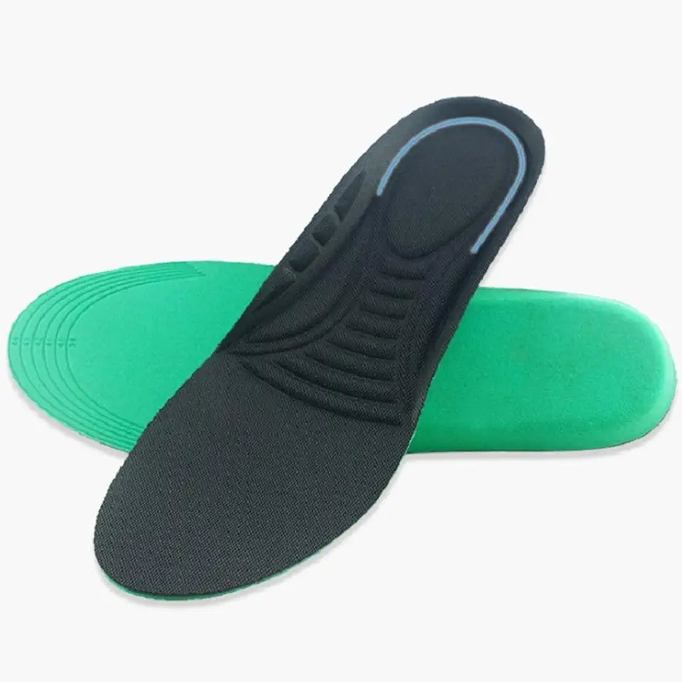 Green Light Weight Anti Skid Sport Soft Shoes Insoles Men Plus Size Foot Pads T4592
