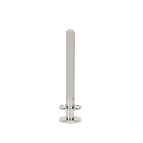 Tri-Clamp Stainless Steel 304 Diffusion Stone, 2 Micron Aeration Stone with 1/4" NPT CO2 inlet Y82795