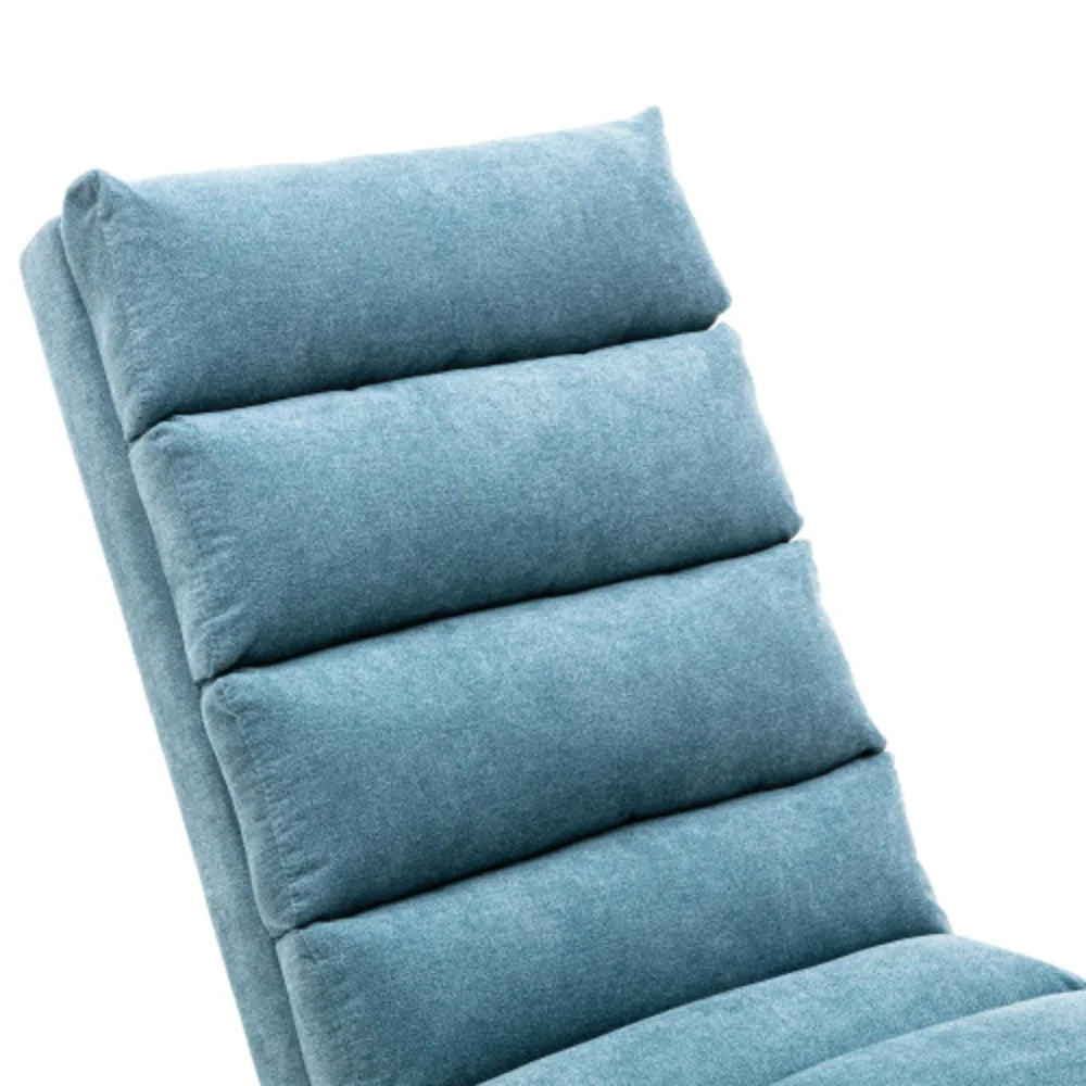 Blue Linen Chaise Lounge E81159