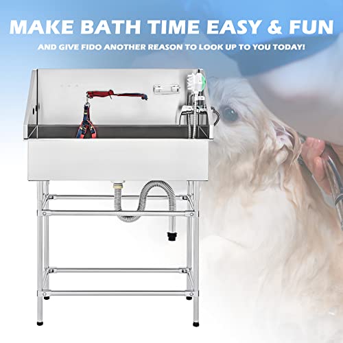 34 Inch Stainless Steel Dog Washing Station R621945