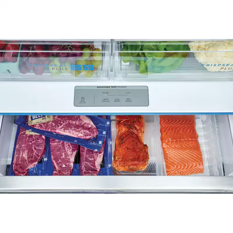 23.3 cu. ft. Counter-Depth French Door Stainless Steel Refrigerator E677