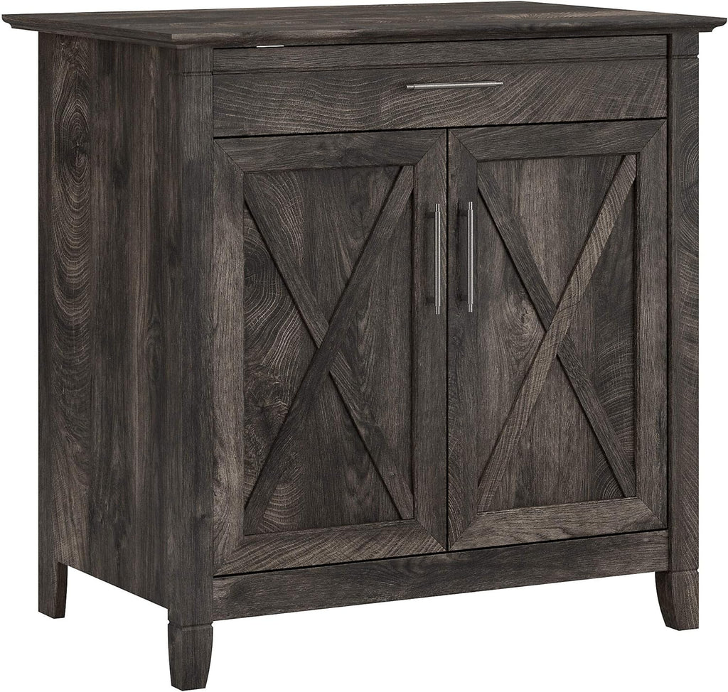 Secretary Desk with Keyboard Tray and Storage Cabinet P864