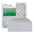 Silver MERV 8 25x25x2 Pleated AC Furnace Air Filter, Pack of 6 W595612