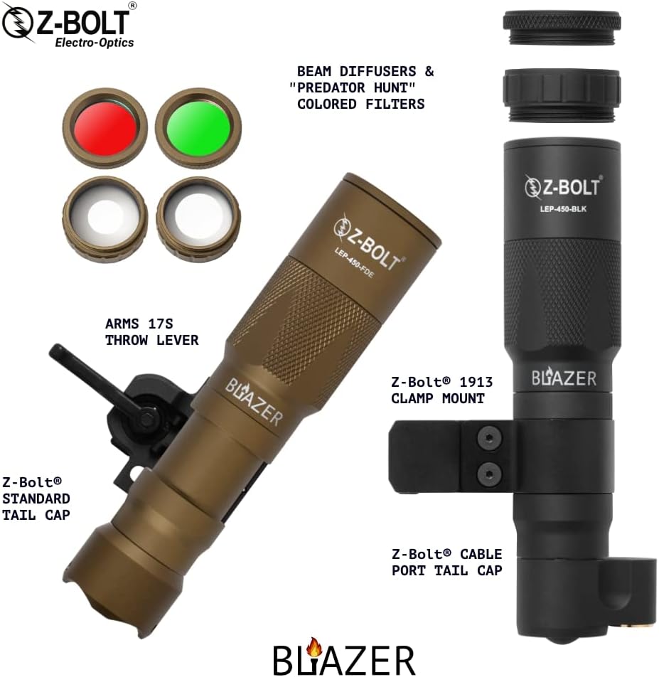Blazer LEP White Light Illuminator & Flashlight with Rail Clamp Mount E903985