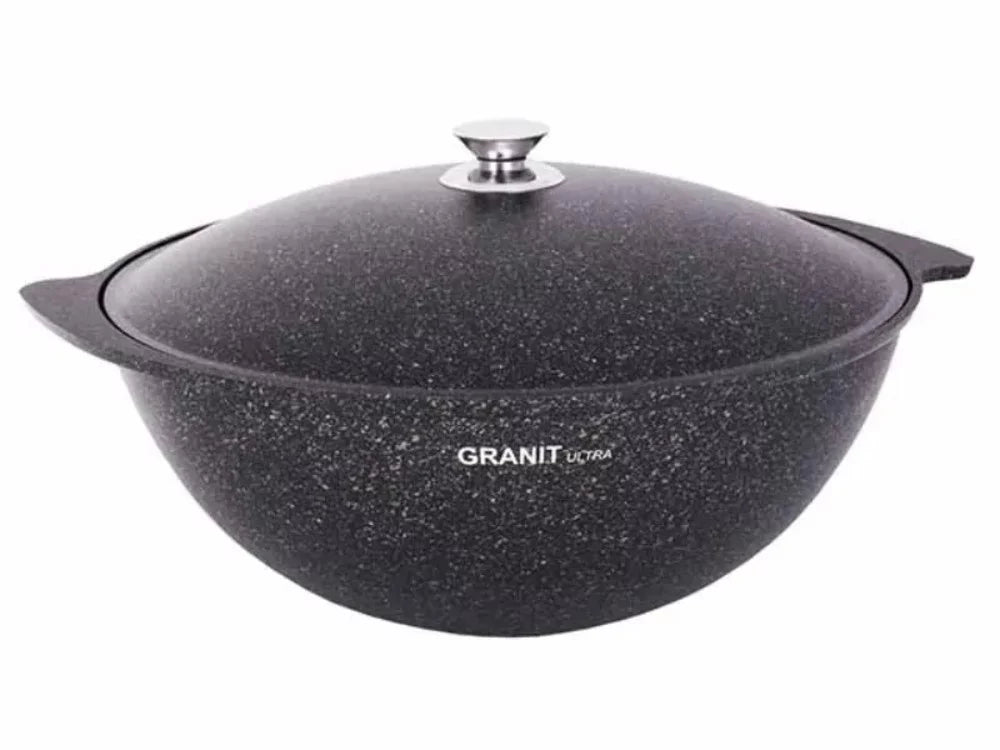 Aluminum Non-Stick Wok with Lid 6 L D3202
