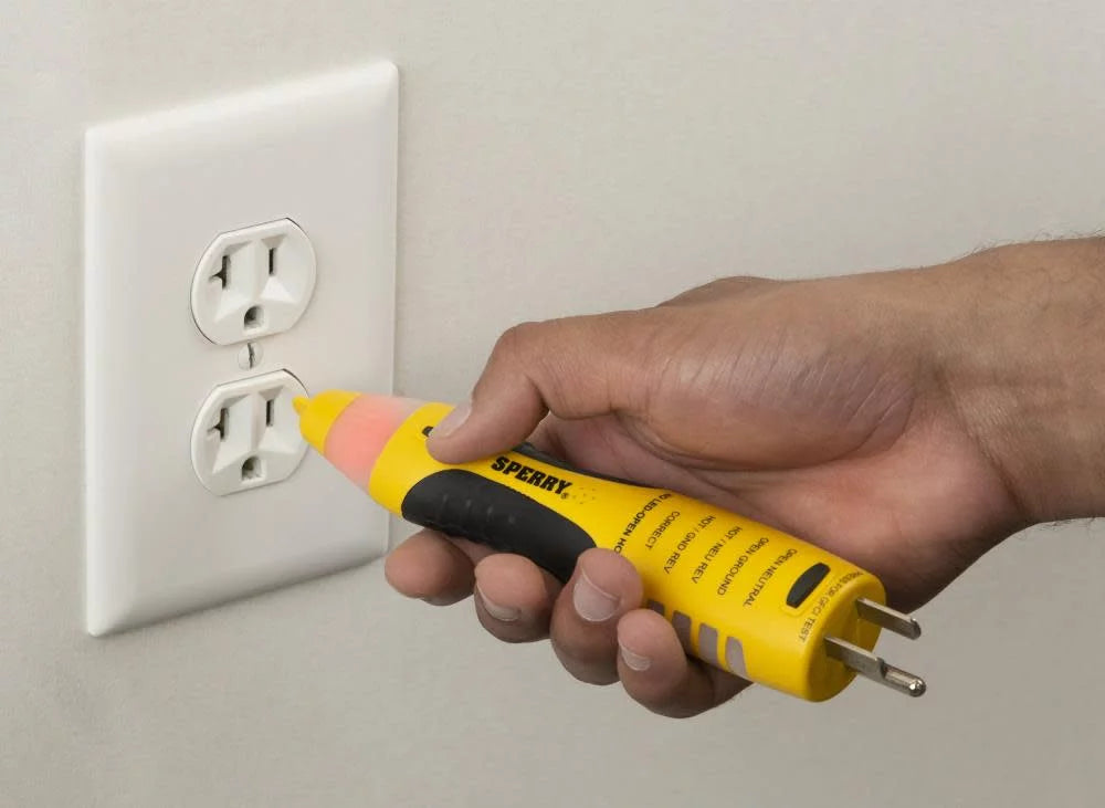2-in-1 Non-Contact Voltage Detector GFCI Outlet Circuit Analyzer H931243