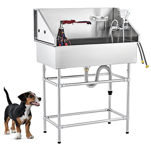 34 Inch Stainless Steel Dog Washing Station R621945
