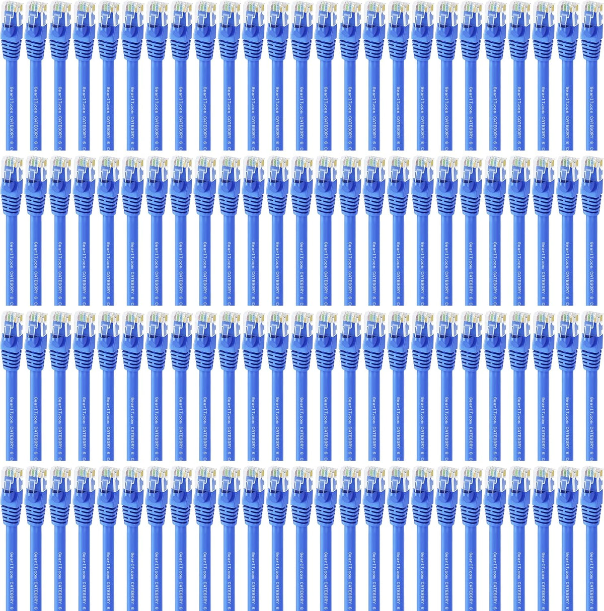 Cat6 Ethernet Cable 1 ft (100-Pack) Blue C985011