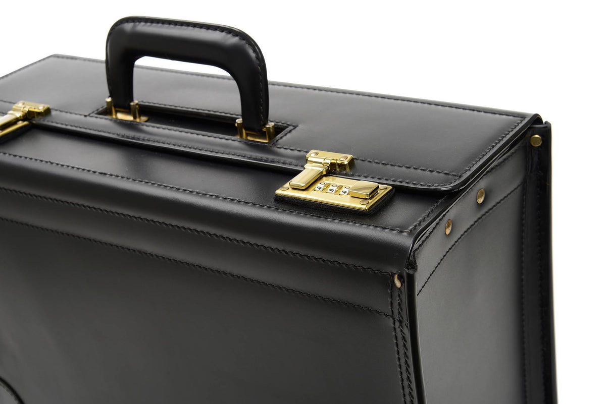 Black Leather Catalog Case U5123